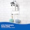Kenney Mfg Rust-Resistant 2-Tier Small Hanging Shower Caddy with Suction Cups and Razor Holder, White KN614121 - alternate 4